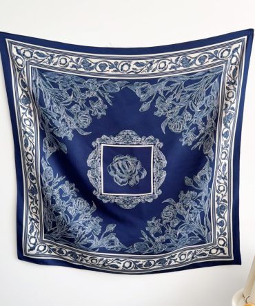 Nautical Blue Head Scarf