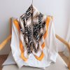 Paris White Head Scarf