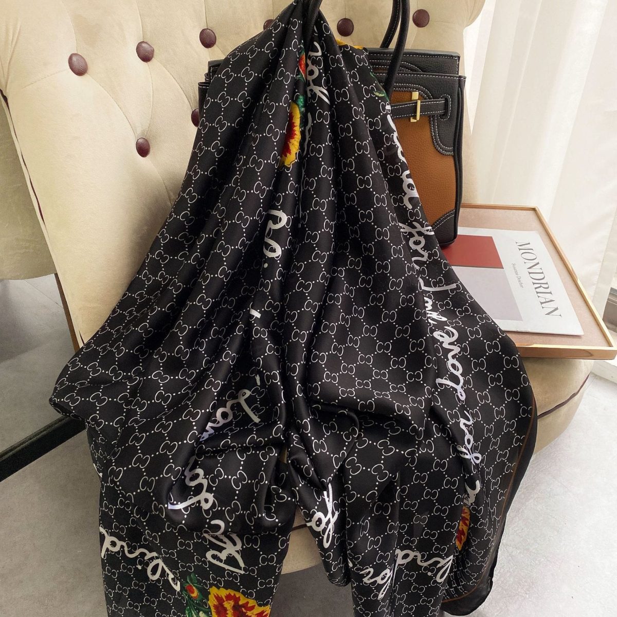 Nightshade Berries Silk Scarf