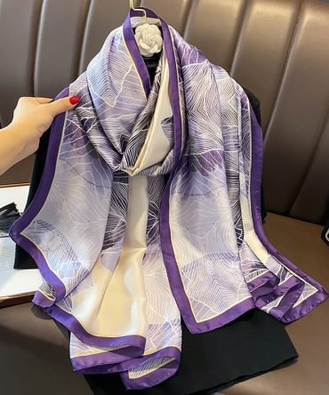 Nirvana Purple Silk Scarf