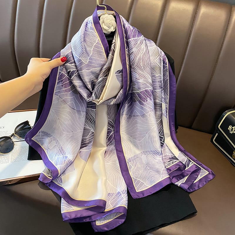 Nirvana Purple Silk Scarf