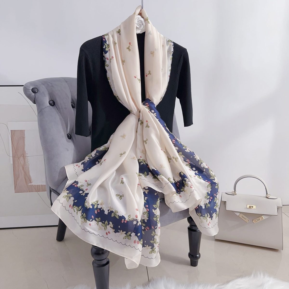 Nut Milk Silk Scarf