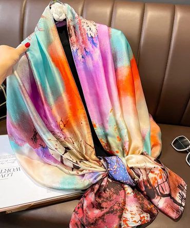 Ode to Green Silk Scarf