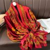 Old Glory Red Silk Scarf