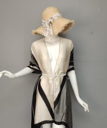 Silk Cape Shawl – Olive Martini