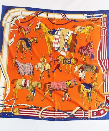 Head Scarf – Orange Tiger