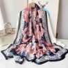 Oriental Pink Silk Scarf