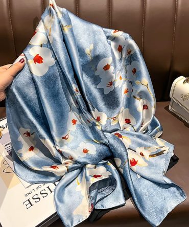 Overcast Sky Silk Scarf
