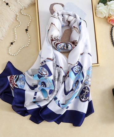 Pale Aqua Silk Scarf