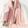 Pale Pink Silk Scarf