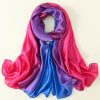Pansy Purple Silk Scarf