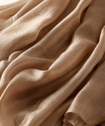 Pastel Brown Silk Scarf