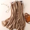 Pastel Brown Silk Scarf