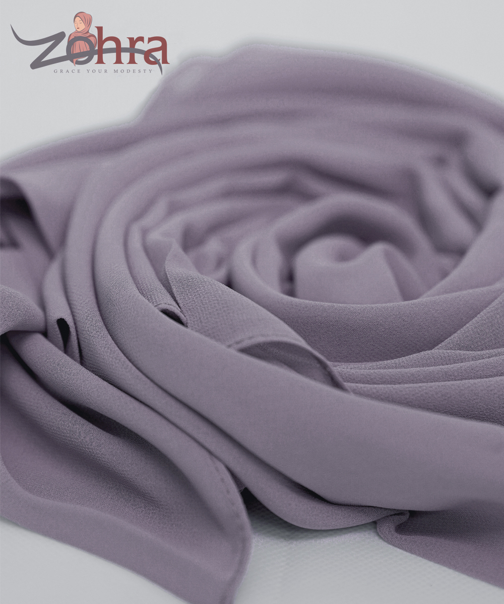Georgette Chiffon – Pastel Purple - Image 2