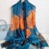 Peacock Blue Chiffon Hijab