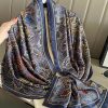 Deep Coffee Silk Scarf