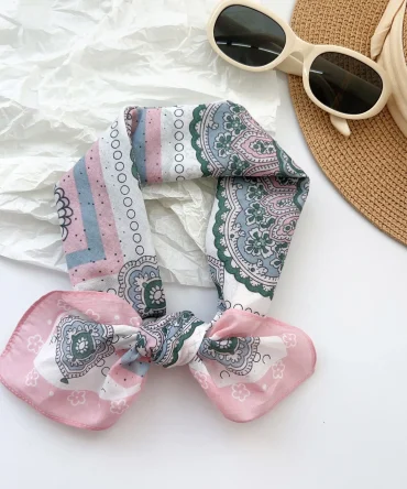 Pink Cavern Square Scarf