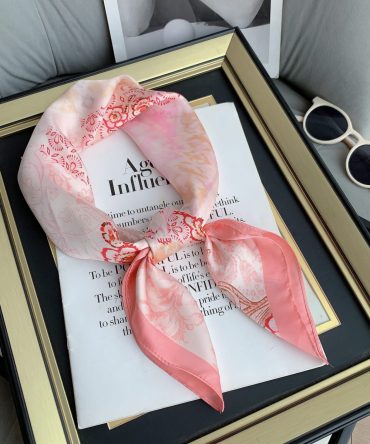 Pink Flare Neck Scarf