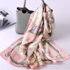Pink Fluorite Silk Scarf