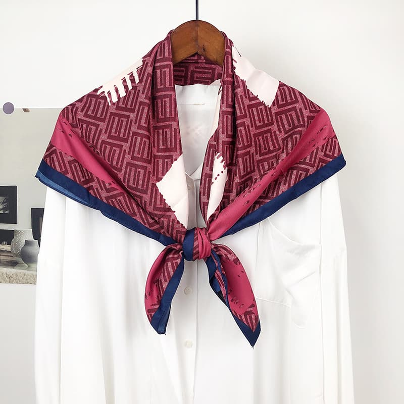 Head Scarf – Pink Strawberry - Image 3