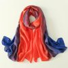 Pinkish Orange Silk Scarf