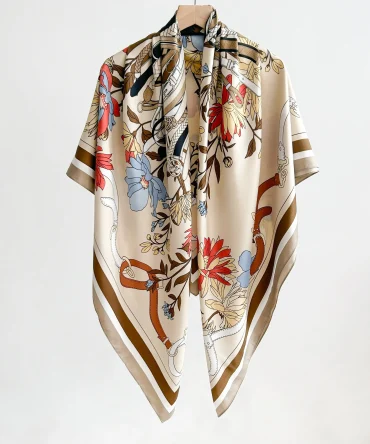 Large Square Scarf – Pinkish Vanilla