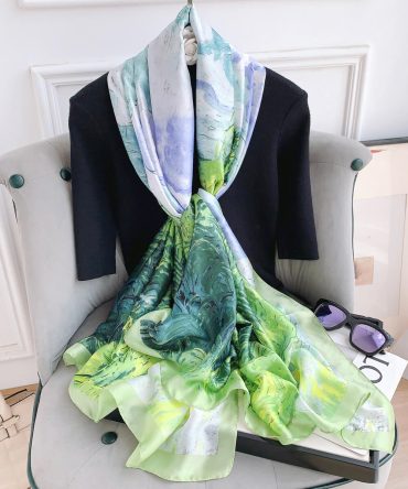 Pistachio Silk Scarf