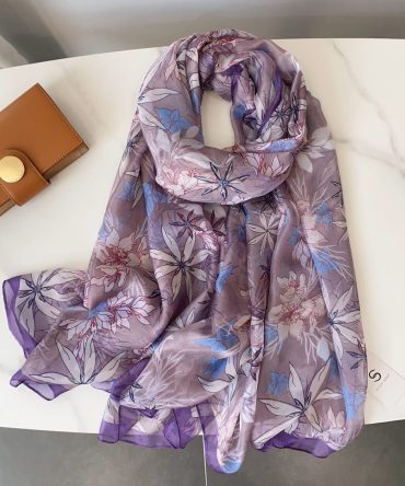 Plum Purple Chiffon Hijab
