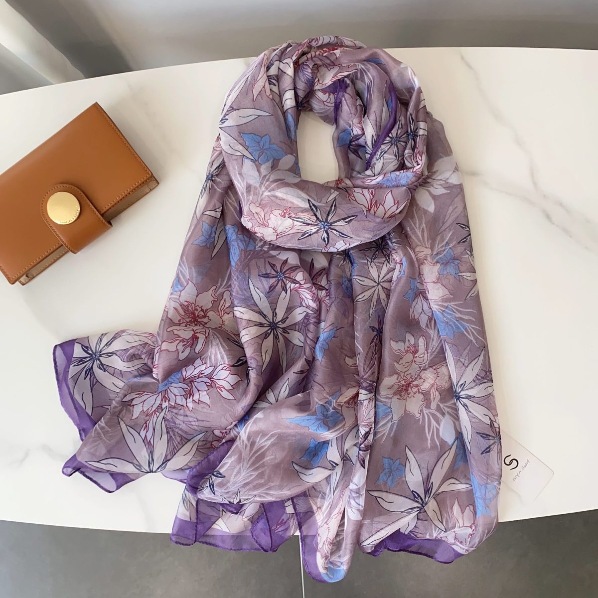 Plum Purple Chiffon Hijab