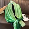 Poker Green Silk Scarf