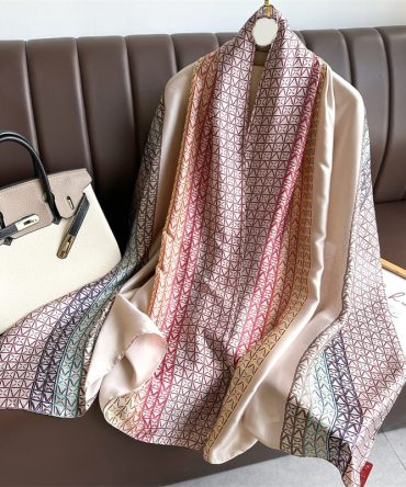 Porcelane Peach Silk Scarf