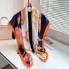 Portland Orange Square Scarf