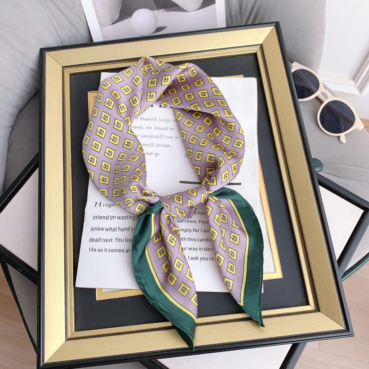 Purple Dragon Neck Scarf