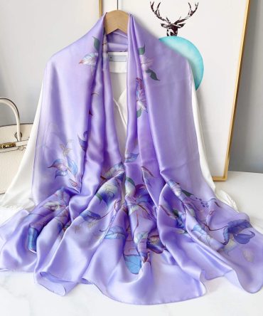 Purple Haze Silk Scarf