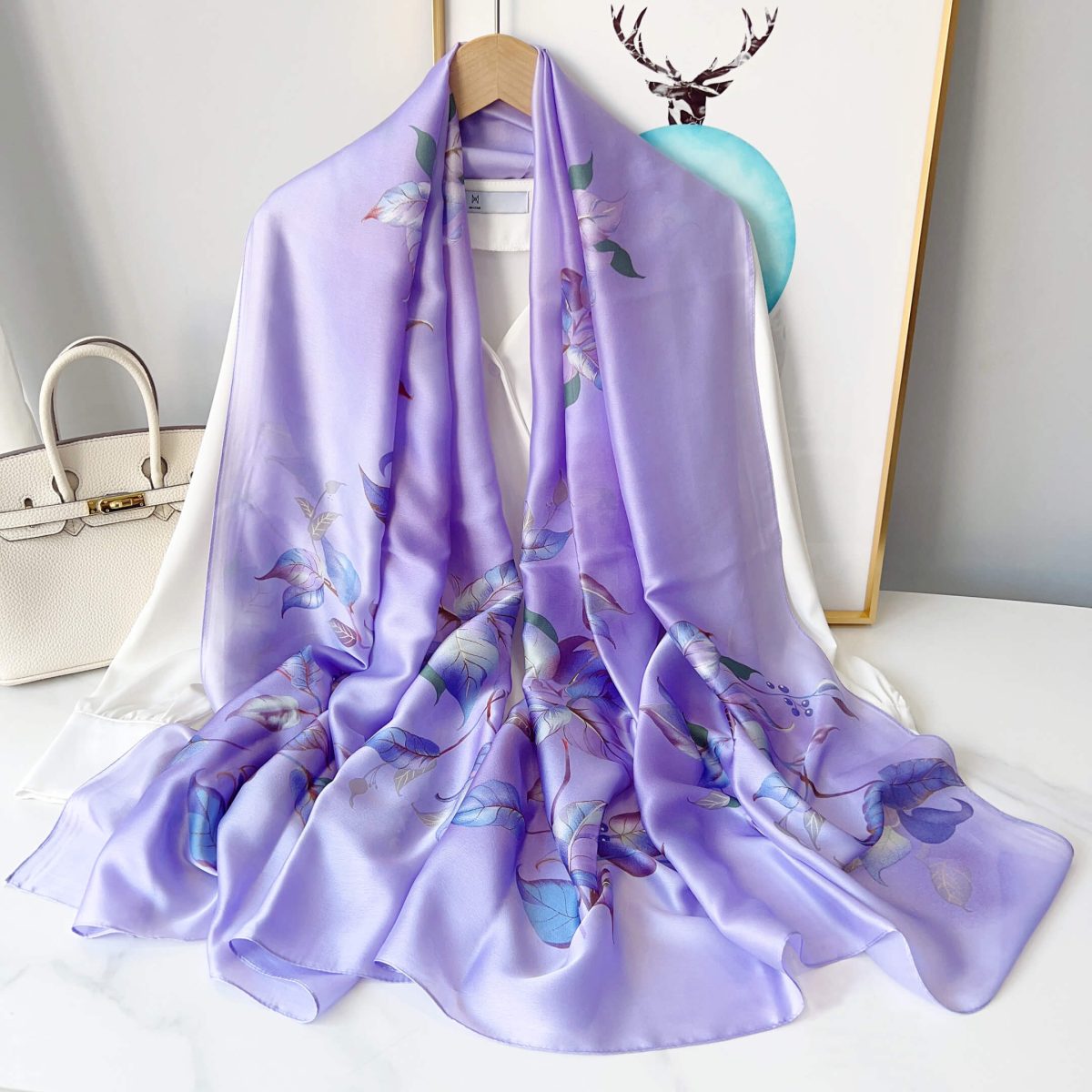 Purple Haze Silk Scarf