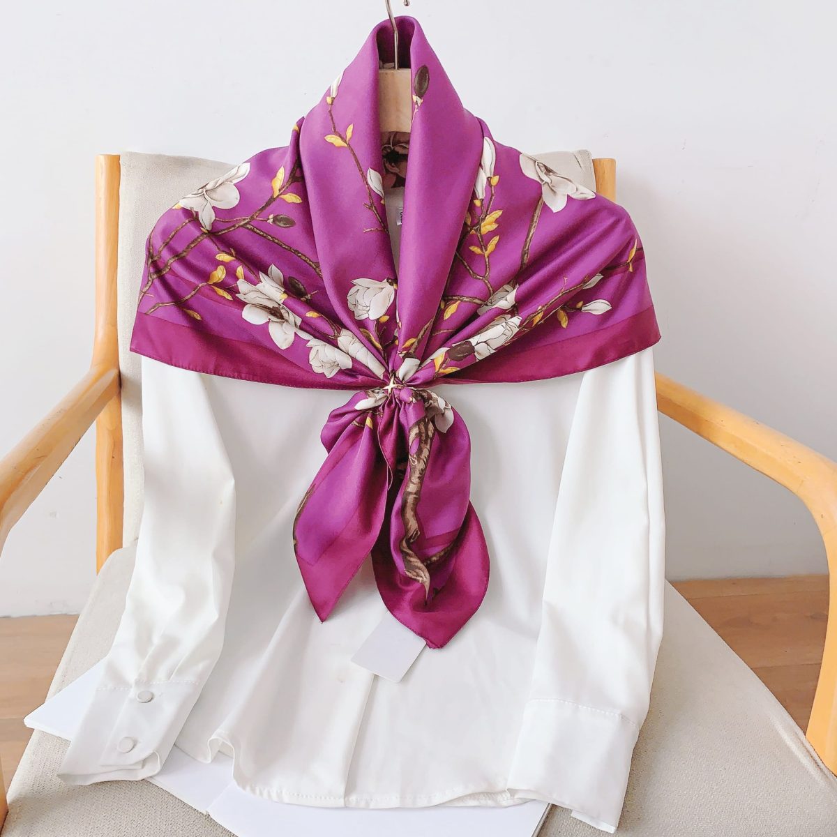 Satin Linen Head Scarf