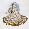 Quill Grey Silk Scarf