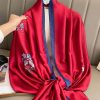 Radical Red Silk Scarf