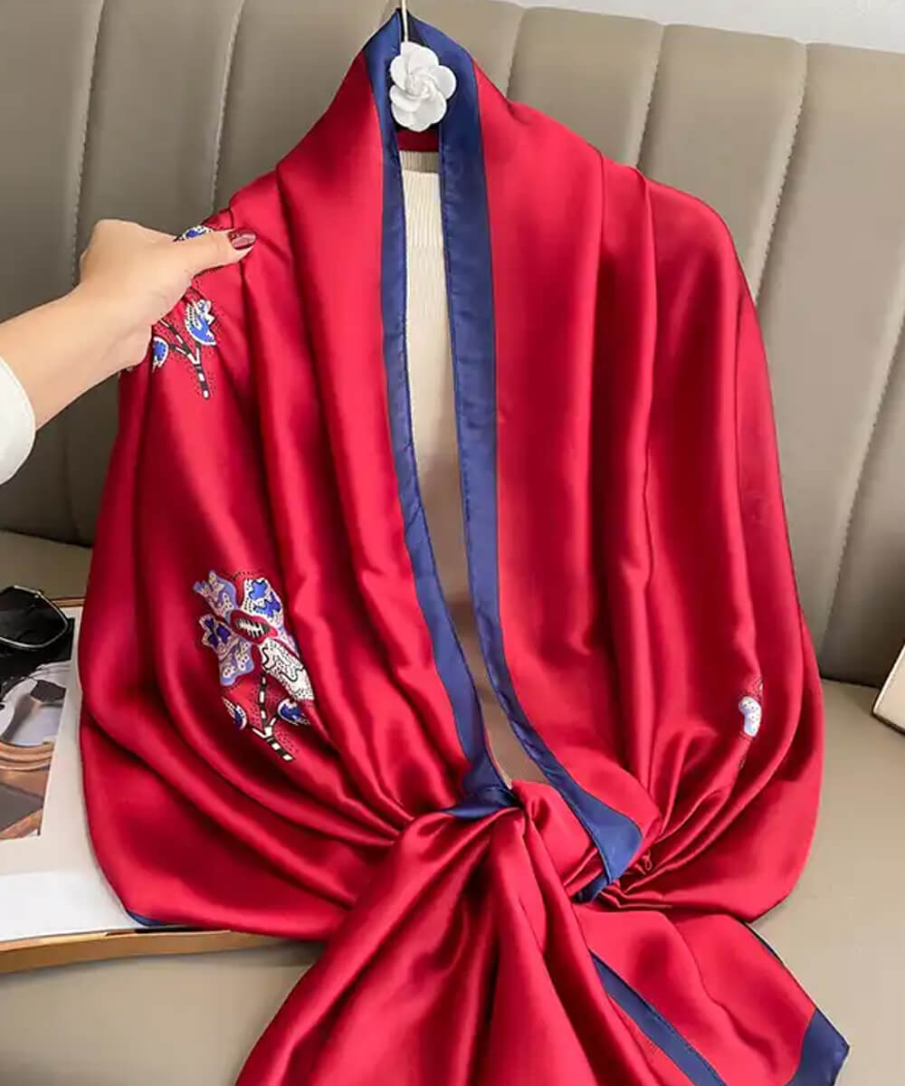 Radical Red Silk Scarf