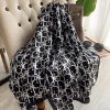 Raisin Black Silk Scarf
