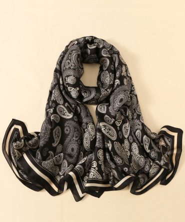 Rangoon Green Silk Scarf