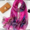 Raspberry Pink Chiffon Hijab