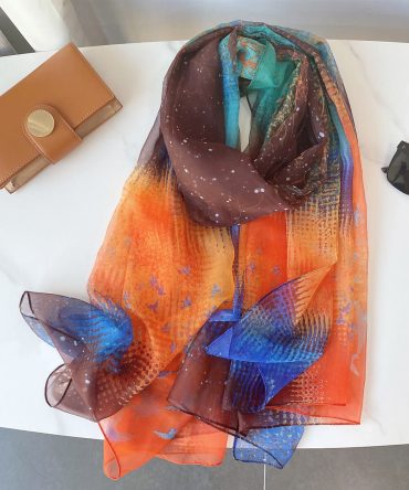 Raw Sienna Chiffon Hijab