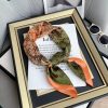 Reddish Orange Neck Scarf