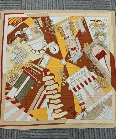 Large Square Scarf – Rodwood Beige