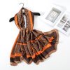 Roman Coffee Silk Scarf