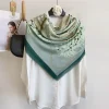 Rose Mist Green Square Scarf