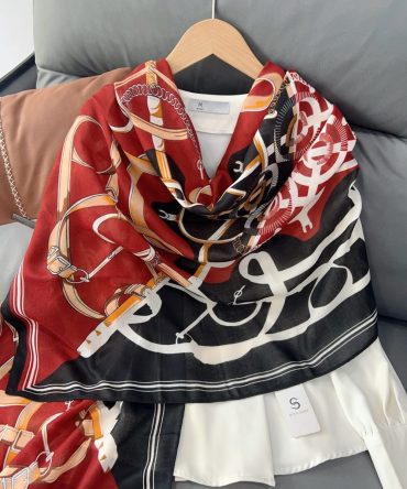 Rosewood Oxide Printed Scarf