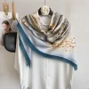 Rosy Blue Square Scarf