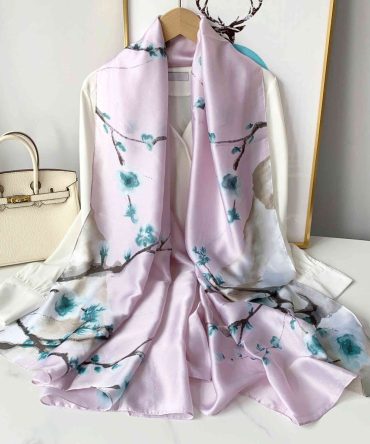 Rosy Finch Silk Scarf